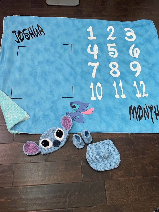 Personalized Baby Milestone Blanket