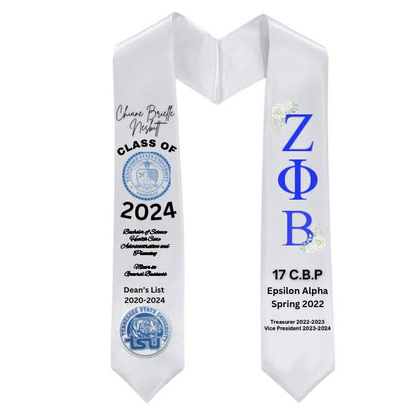Custom Graduation & Greek Sublimation Stole