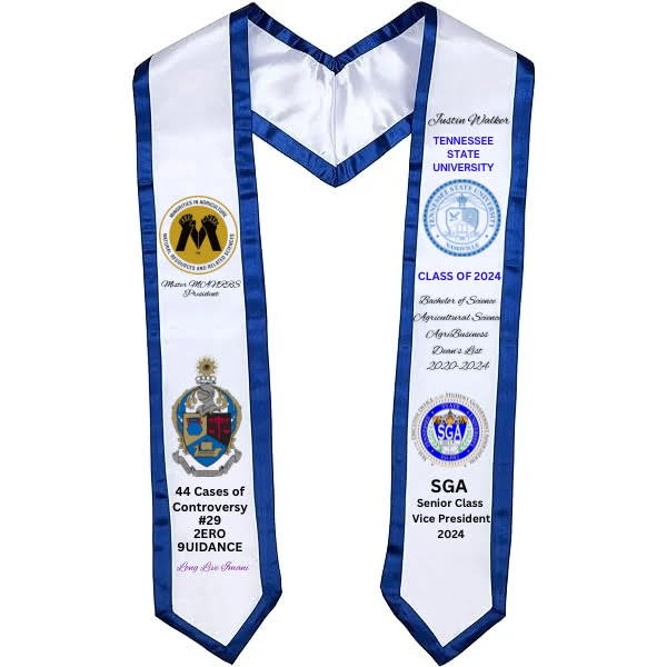 Custom Graduation & Greek Sublimation Stole